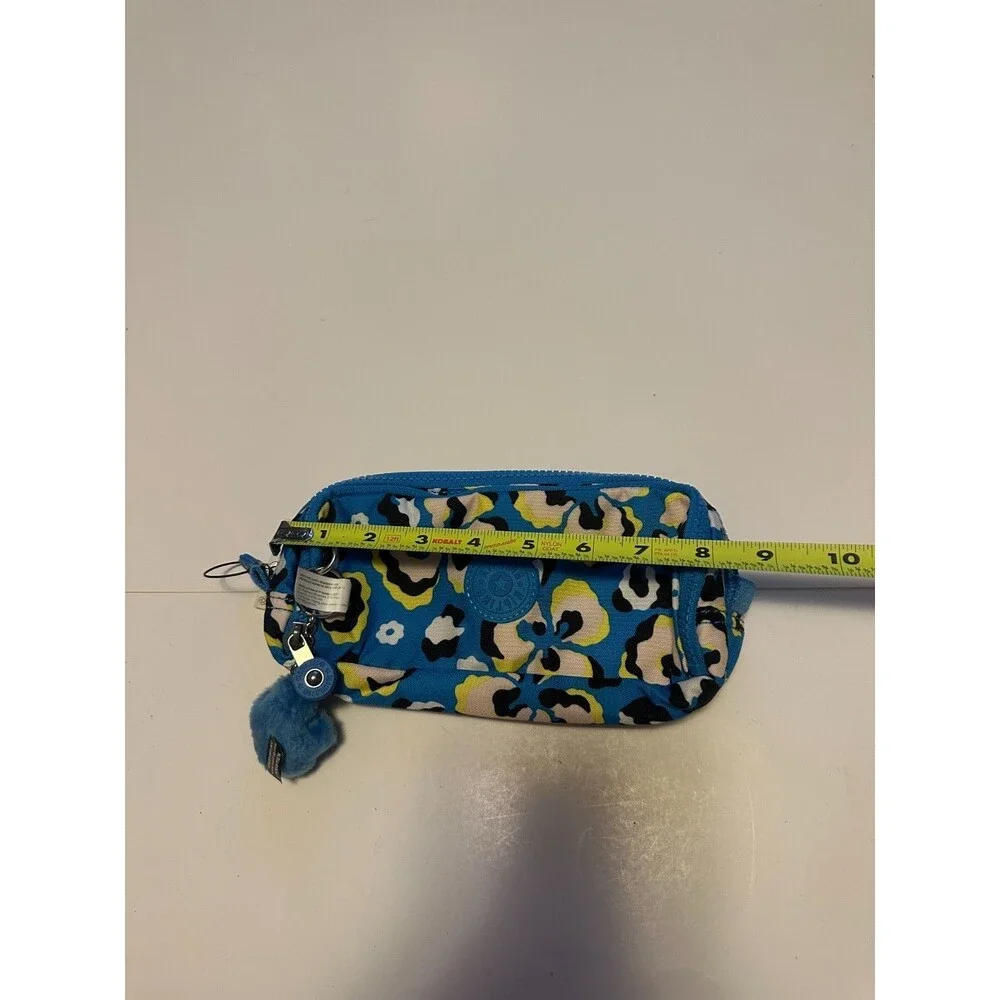 NWT Kipling Gitroy Pencil Case Lepoard Floral